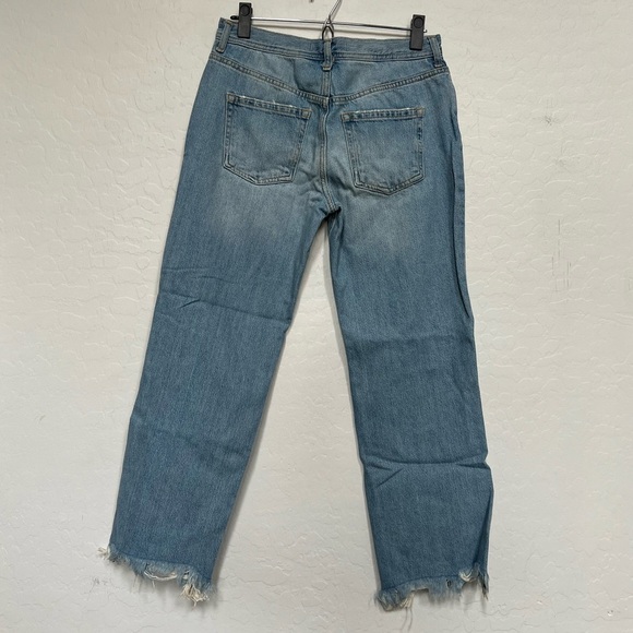 Free People Maggie Mid-Rise Straight-Leg Jeans size 26 - Picture 6 of 8